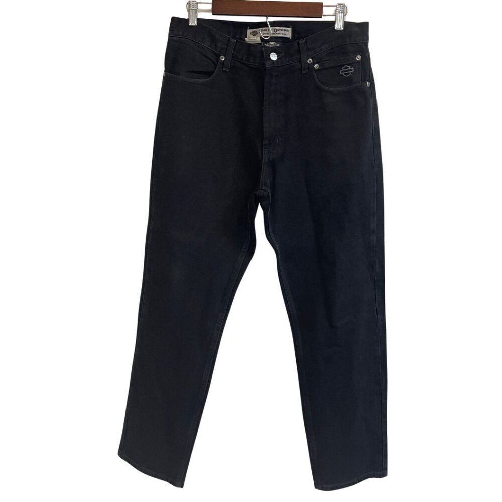 Harley-Davidson Men’s Original Traditional Fit Jeans Black Denim 34x30 99023-05V